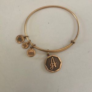Alex and Ani “A” Charm Bracelet